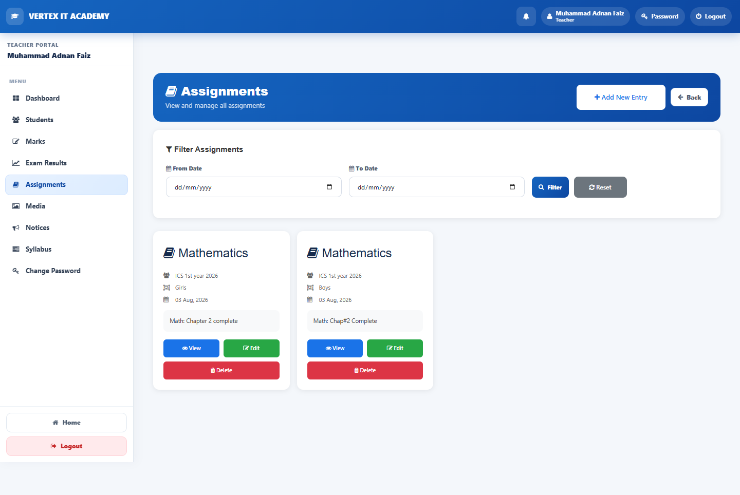 Assignments — DeskOS