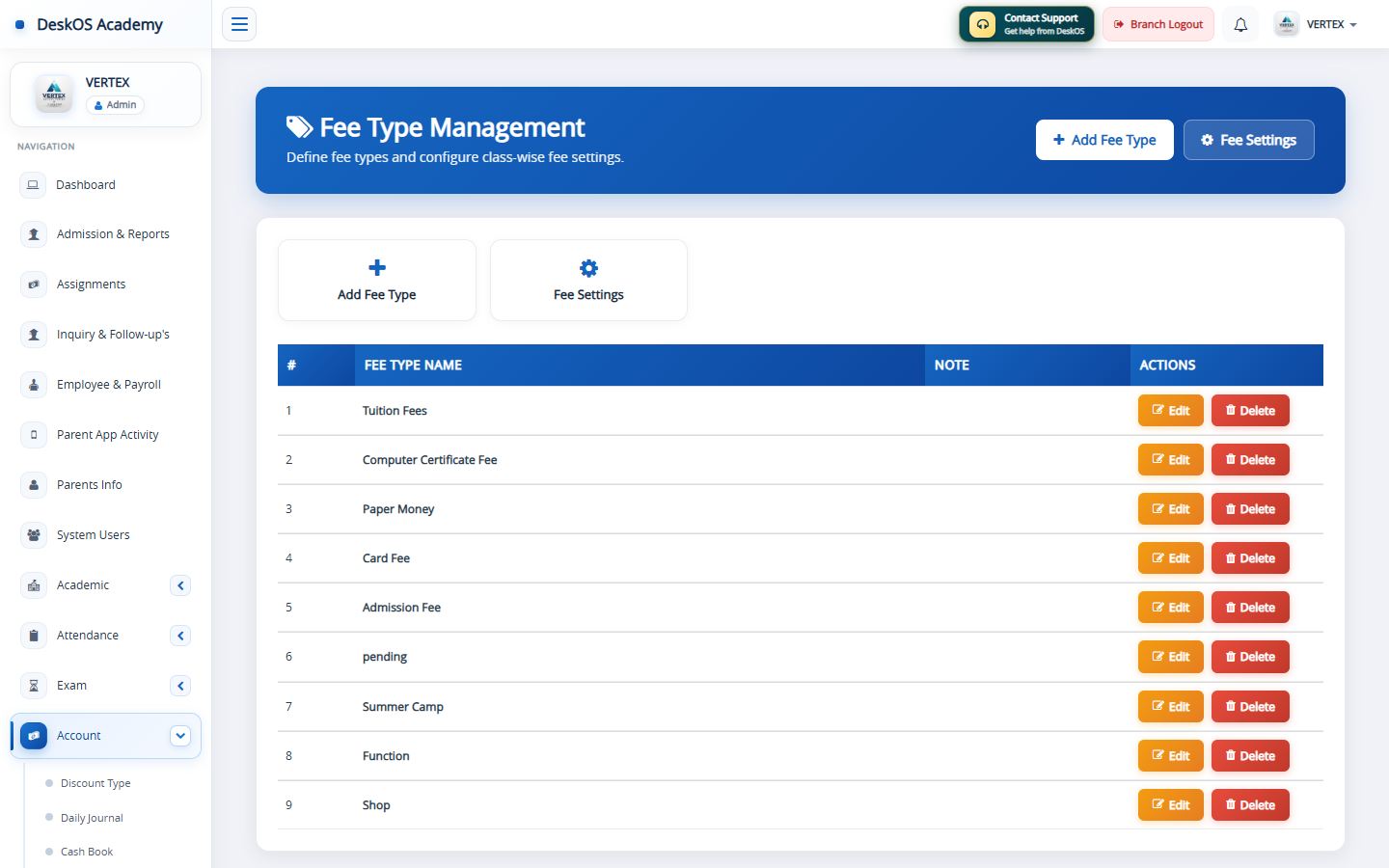 Fee Types & Plans