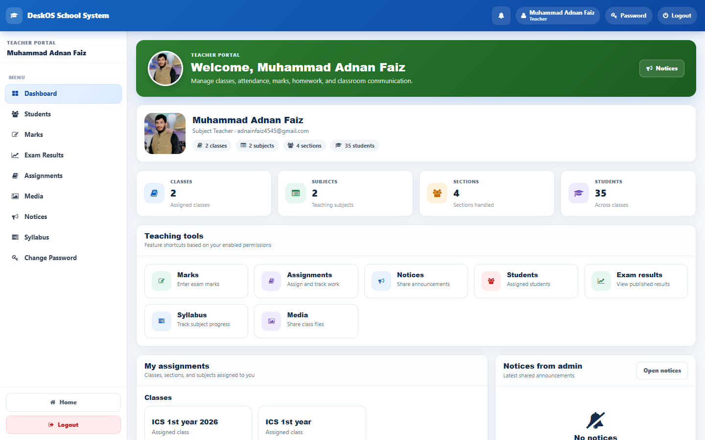Teacher panel